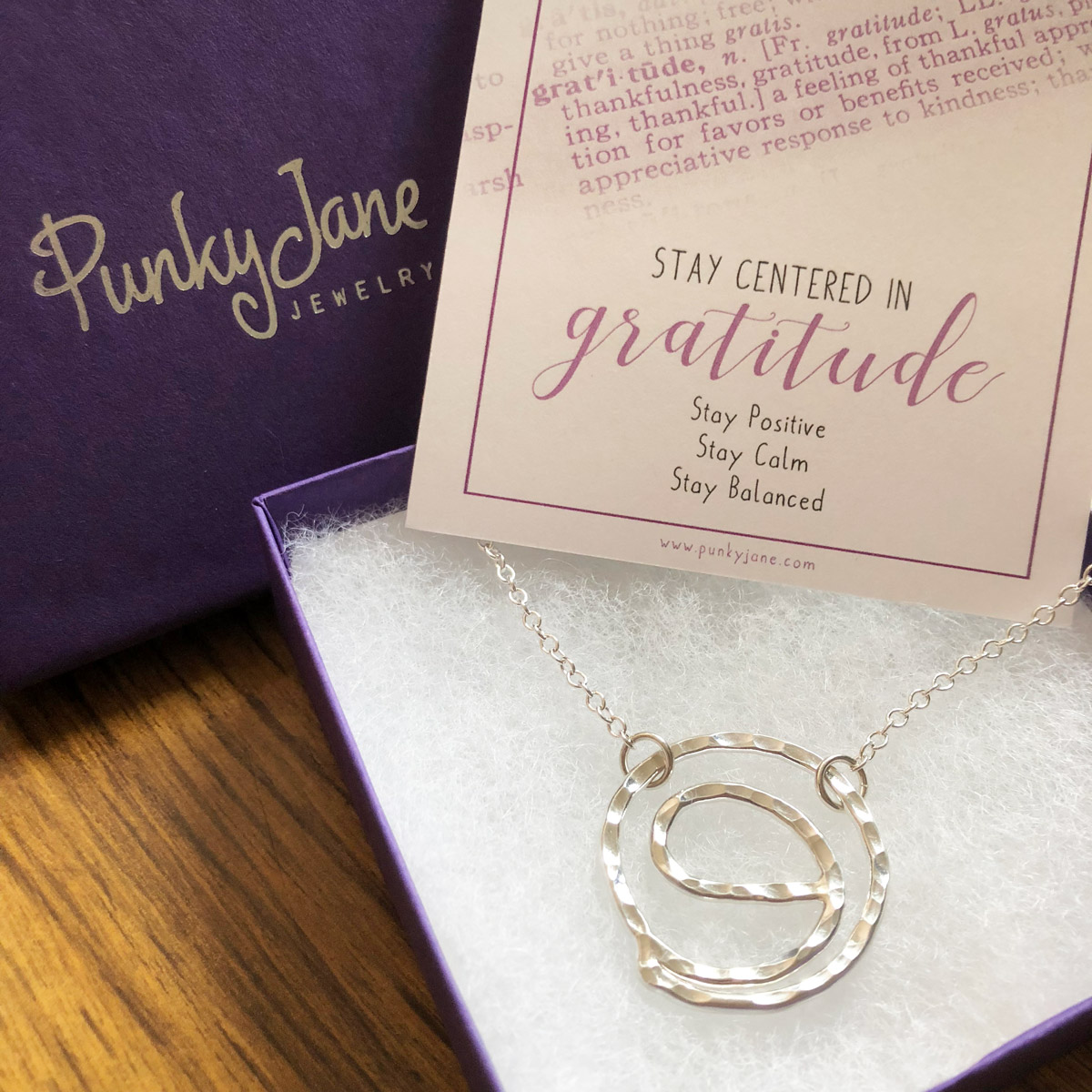 Gratitude Symbol Necklace by Punky Jane