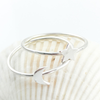 Star and Moon Stacking Rings